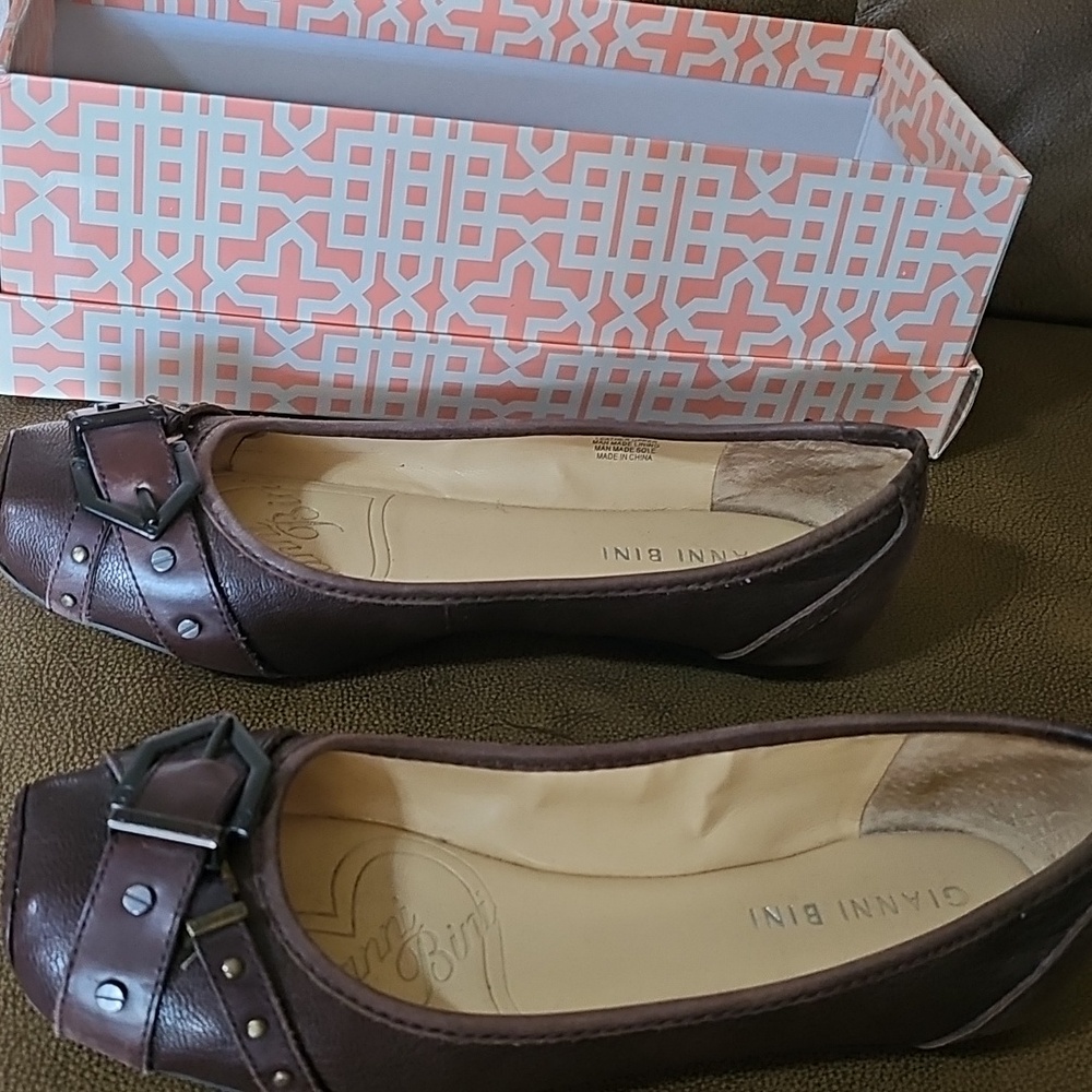 Women's Brown Ballarina Flats. Good Condition.